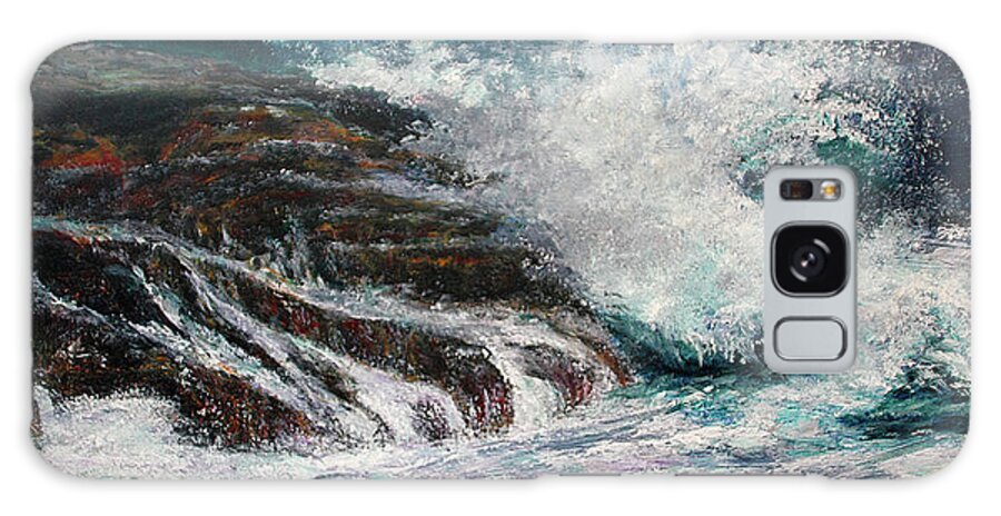 Original Galaxy Case featuring the painting Breaking Wave by Michele A Loftus