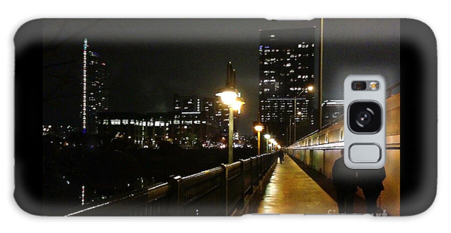 Austin Texas Galaxy S8 Case featuring the photograph Bridge into the Night by Felipe Adan Lerma