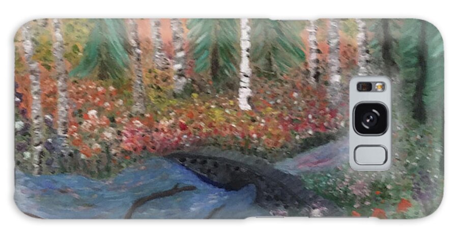 Troubled Waters Galaxy Case featuring the painting Bridge Over Troubled Waters2 by Susan Grunin