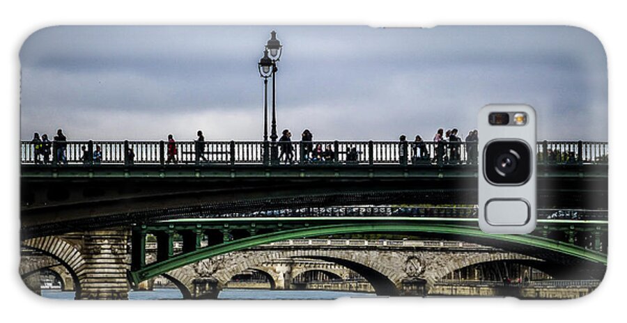 Paris Galaxy S8 Case featuring the photograph Paris Bridges by Pamela Newcomb