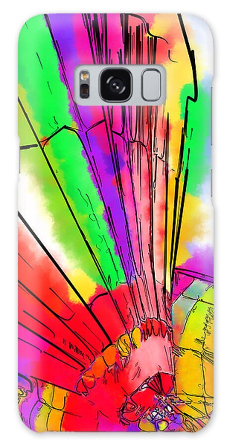 Hot-air Galaxy Case featuring the digital art Bright Colored Balloons by Kirt Tisdale