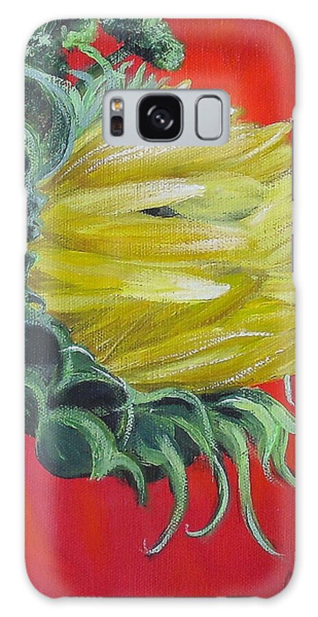 Sunflower Galaxy Case featuring the painting Bright Sunshiny Day by Melissa Torres