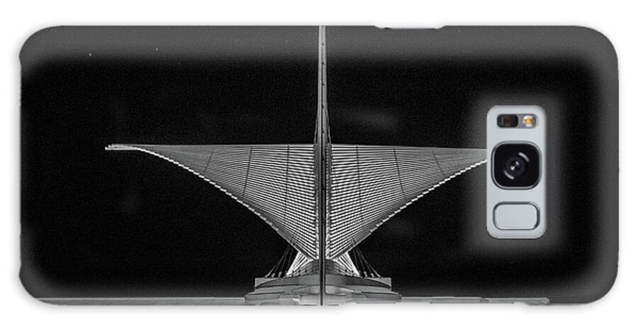 Milwaukee Art Museum Galaxy Case featuring the photograph Brise Soleil at Night by Kristine Hinrichs