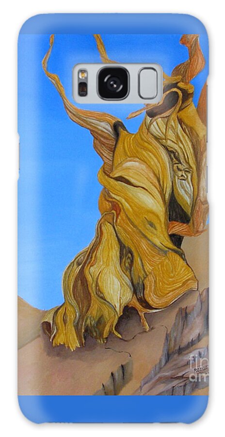 Abstract Surrealism Galaxy Case featuring the painting Bristlecone Pine Tree 2 by Richard Dotson