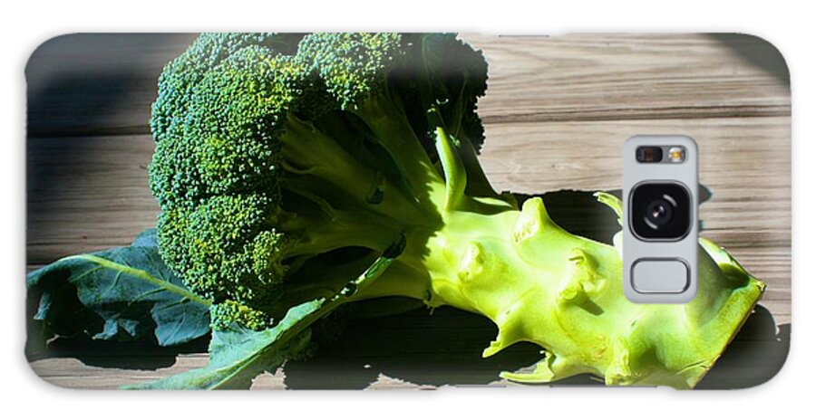  Galaxy Case featuring the photograph Broccoli in the Suun by Polly Castor