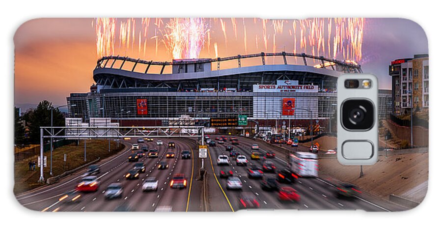 Denver Galaxy Case featuring the photograph Broncos Win AFC Championship Game 2016 by Darren White