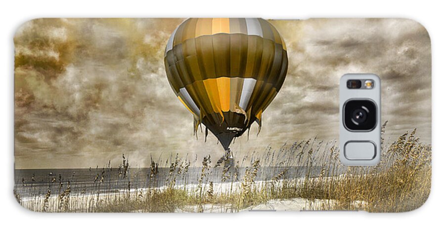 Hot Galaxy Case featuring the digital art Bronze Beach Ballooning by Betsy Knapp