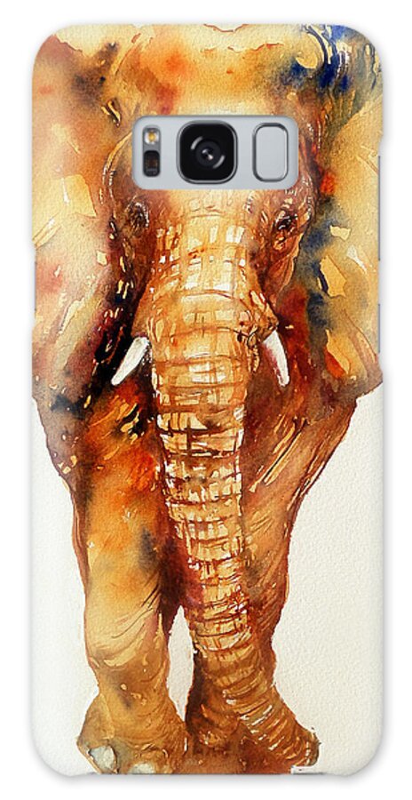 Elephant Galaxy Case featuring the painting Brown Bob by Arti Chauhan