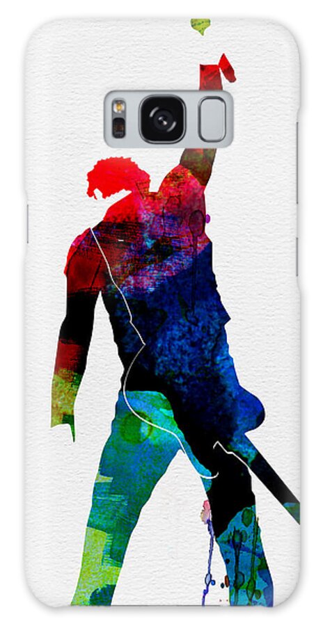 Bruce Springsteen Galaxy Case featuring the painting Bruce Watercolor by Naxart Studio