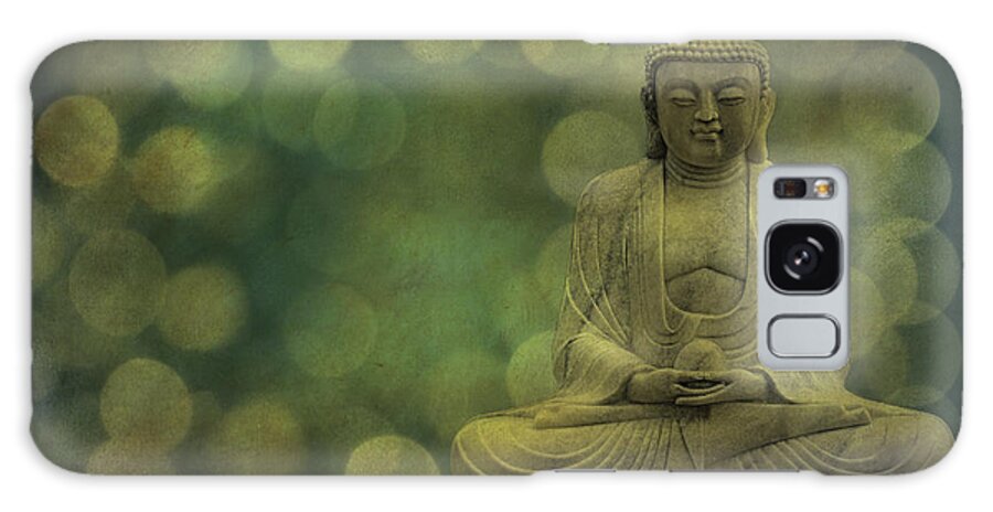Buddha Galaxy Case featuring the photograph Buddha Light Gold by Hannes Cmarits