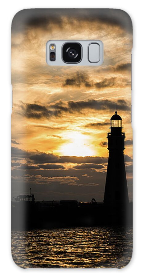 Lighthouse Galaxy Case featuring the photograph Buffalo Light House by Dave Niedbala