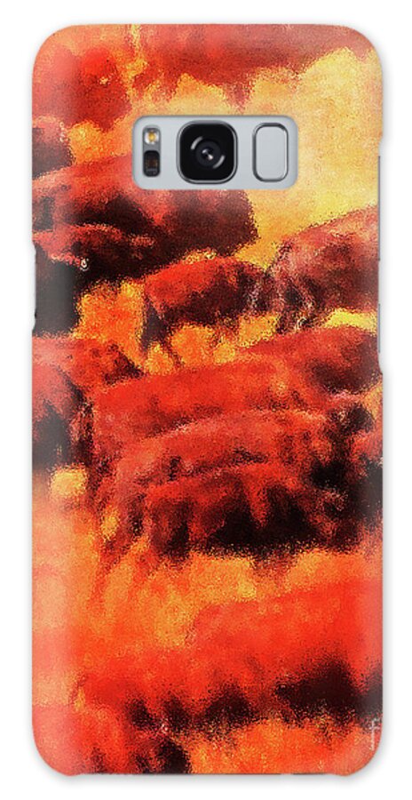  Galaxy Case featuring the mixed media Buffalo Summer by Terril Heilman