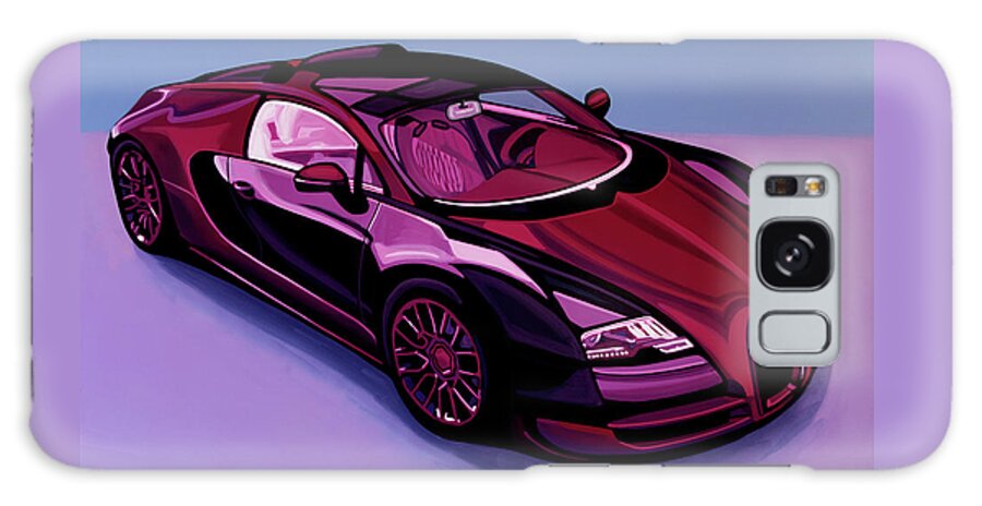 Bugatti Veyron Galaxy Case featuring the painting Bugatti Veyron 2005 Painting by Paul Meijering