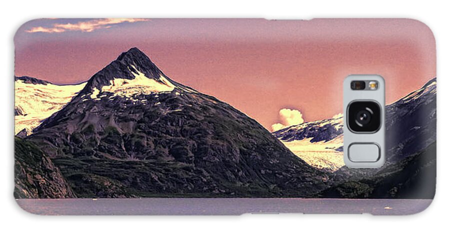 Burns Glacier At Sunset Galaxy Case featuring the photograph Burns Glacier at Sunset by Phyllis Taylor
