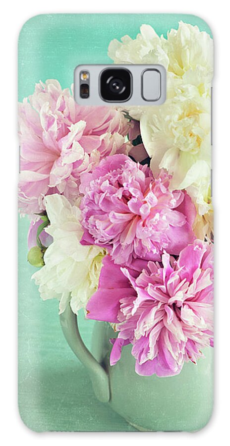 Pink Peony Galaxy Case featuring the photograph Burst of Spring by Jill Love