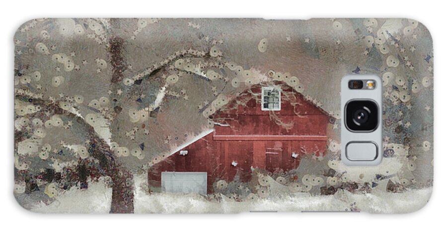 Snow Galaxy Case featuring the mixed media Butter Lane by Trish Tritz