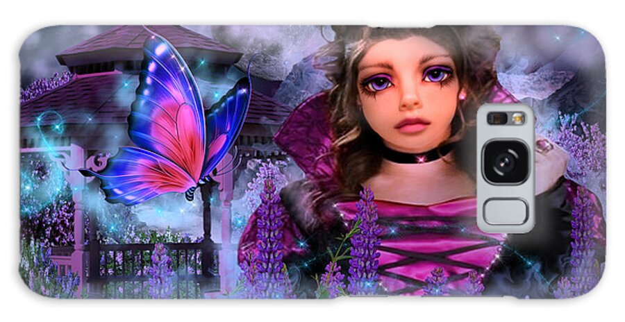 Digital Art Galaxy Case featuring the digital art Butterfly Queen by Artful Oasis