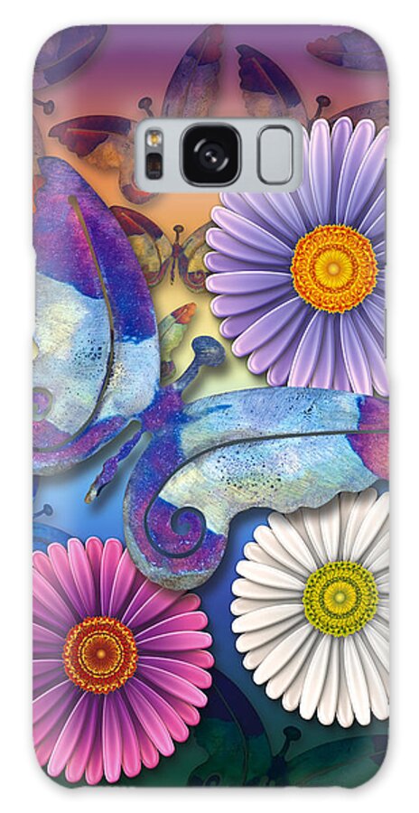 Enlightened Animals Galaxy Case featuring the digital art Butterfly by Becky Titus