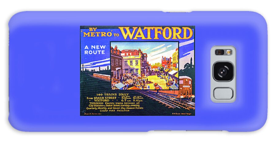 Metro Galaxy Case featuring the photograph By Metro to Watford Railway Poster by Gordon James