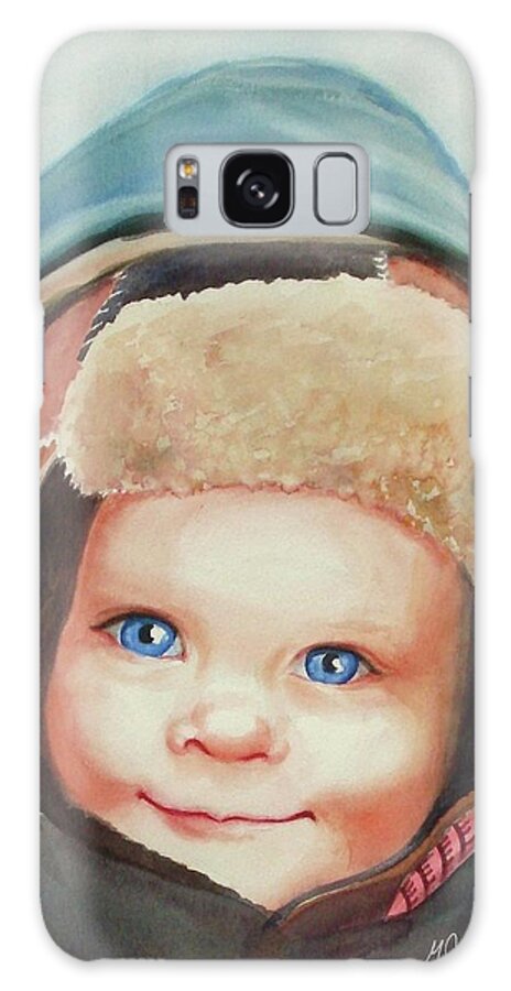 Young Boy Galaxy Case featuring the painting Caleb by Marilyn Jacobson