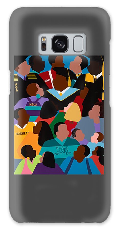 Black Lives Matter Galaxy Case featuring the painting Called to Serve Inspiring Change by Synthia SAINT JAMES