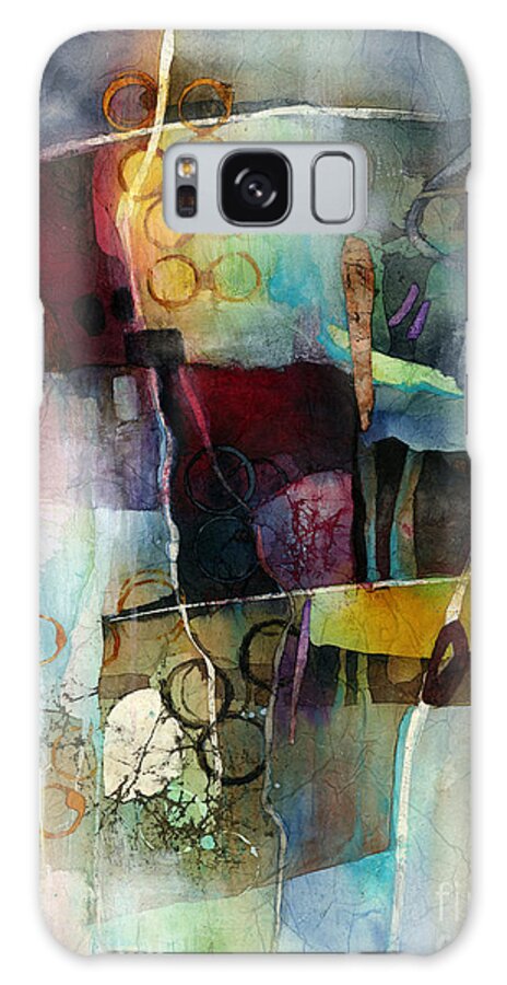 Abstract Galaxy Case featuring the painting Calm Cascade by Hailey E Herrera