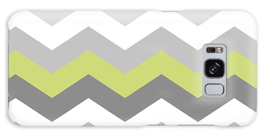 Calyx Galaxy Case featuring the painting Calyx Chevron Pattern by Mindy Sommers
