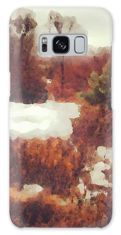 Nature Galaxy S8 Case featuring the mixed media Came an Early Snow by Shelli Fitzpatrick