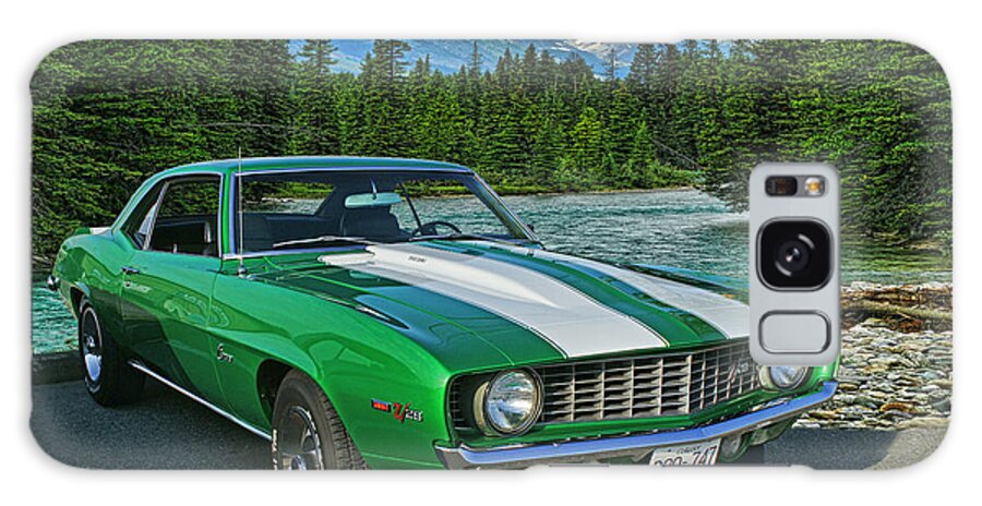 Cars Galaxy Case featuring the photograph Camero Z28 at Banff National Park by Randy Harris