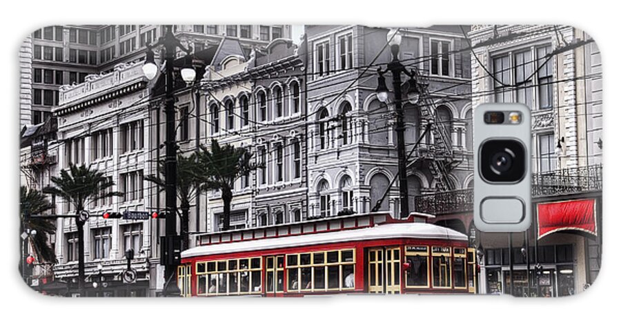 Nola Galaxy Case featuring the photograph Canal Street Trolley by Tammy Wetzel