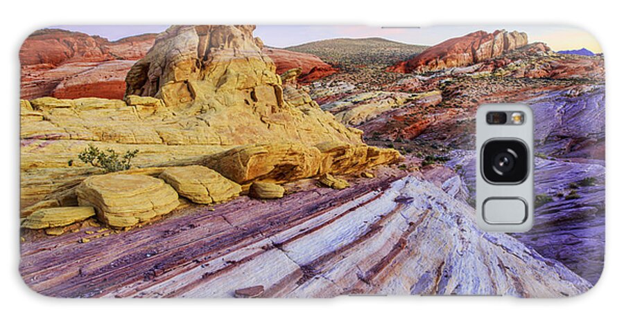 Candy Cane Desert Galaxy Case featuring the photograph Candy Cane Desert by Chad Dutson