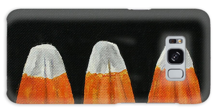 Halloween Candy Galaxy Case featuring the painting Candy Corn by Donna Tucker