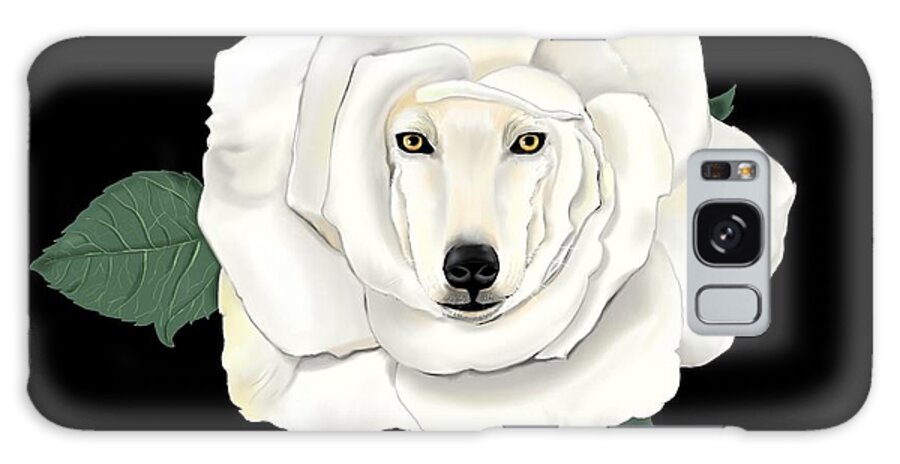 Wolf Galaxy Case featuring the digital art Canis Rosa by Norman Klein