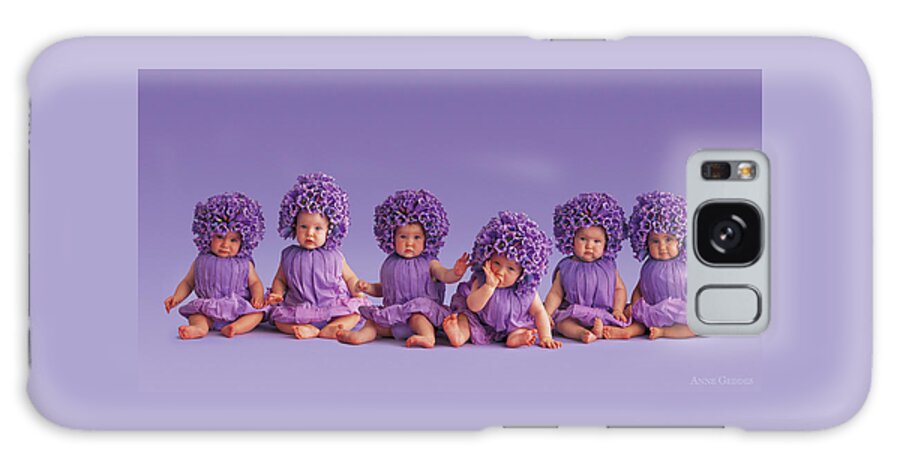 Purple Galaxy Case featuring the photograph Cantebury Bells by Anne Geddes