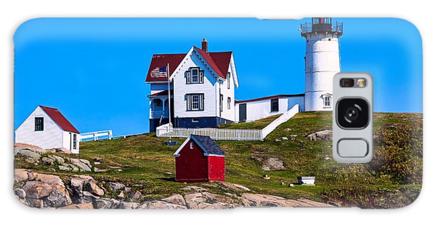 Cape Neddick Galaxy Case featuring the photograph Cape Neddick Lighthouse by Mountain Dreams