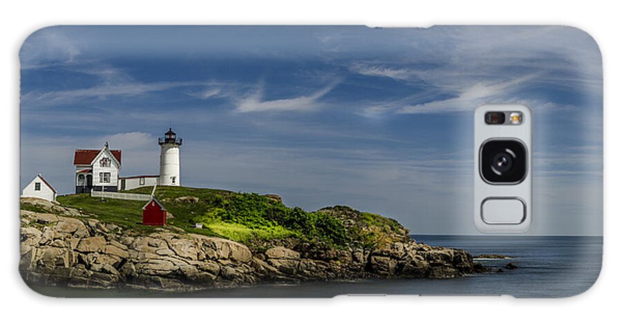 Maine Galaxy Case featuring the photograph Cape Neddick Lighthouse by Rick Mosher