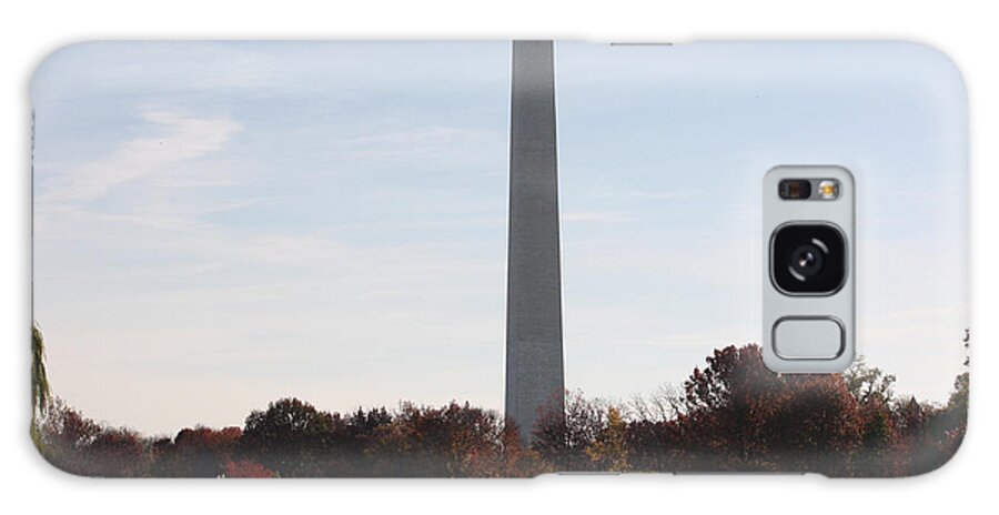 Capital Galaxy Case featuring the photograph Capital Autumns - The Washington Monument in the Fall by Ronald Reid