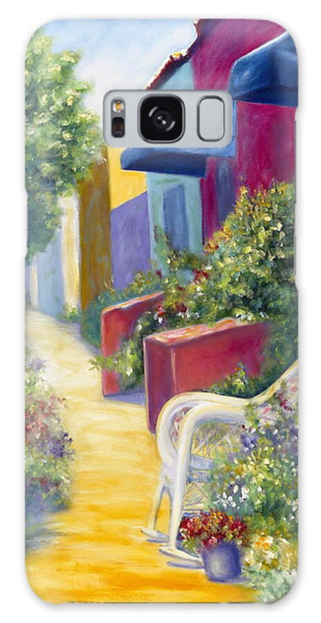 Capitola Galaxy Case featuring the painting Capitola Dreaming by Shannon Grissom