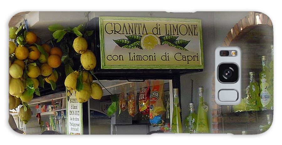 Italy Galaxy S8 Case featuring the photograph Capri Street Scene con Limoni by Jodie Marie Anne Richardson Traugott     aka jm-ART