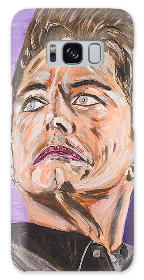 Torchwood Galaxy Case featuring the painting Captain Jack Harkness by Valerie Ornstein