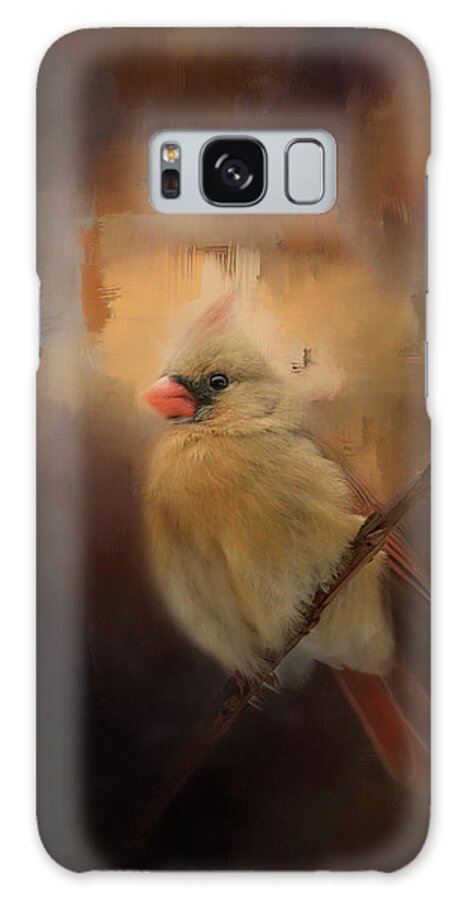Jai Johnson Galaxy S8 Case featuring the photograph Cardinal In The Evening Light Bird Art by Jai Johnson