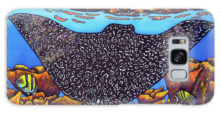 Eagle Ray Galaxy Case featuring the painting Caribbean Eagle Ray by Daniel Jean-Baptiste