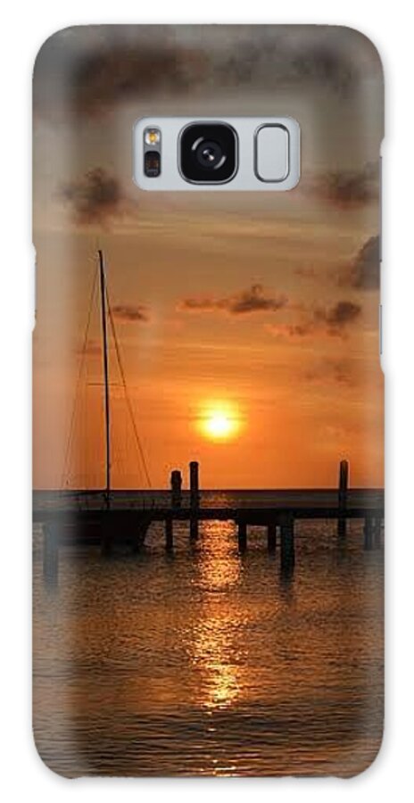 Sunset Galaxy Case featuring the photograph Caribbean Sunset by Carolyn Mickulas