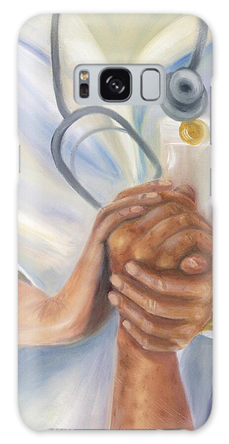 Nursing Galaxy Case featuring the painting Caring A Tradition of Nursing by Marlyn Boyd