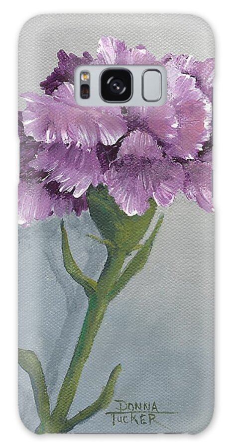 Carnation Galaxy Case featuring the painting Carnation Blossom by Donna Tucker