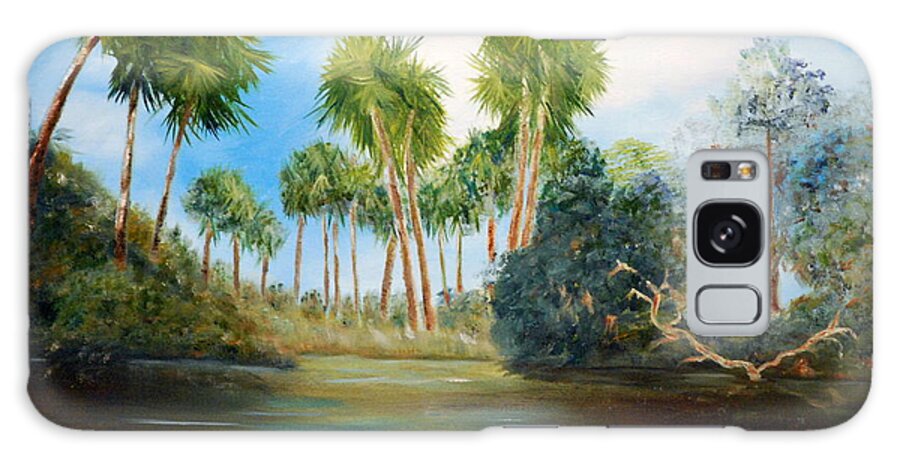 Palms Galaxy Case featuring the painting Carolina Breeze by Phil Burton