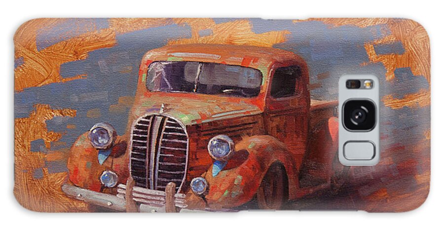 Old Trucks Galaxy Case featuring the painting Cascading Color by Cody DeLong