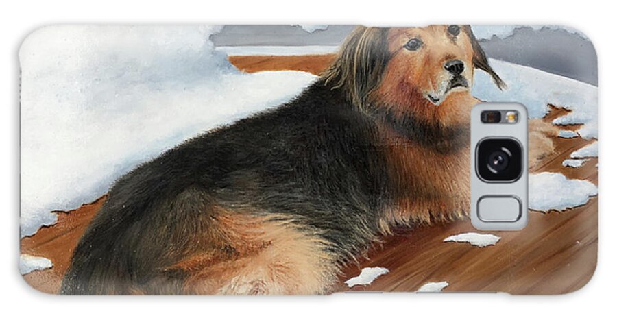 Dog Galaxy Case featuring the painting Casey by Richard Ginnett