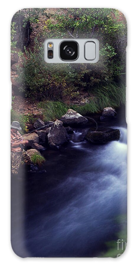  Fishing Galaxy Case featuring the photograph Casting Softly by Peter Piatt