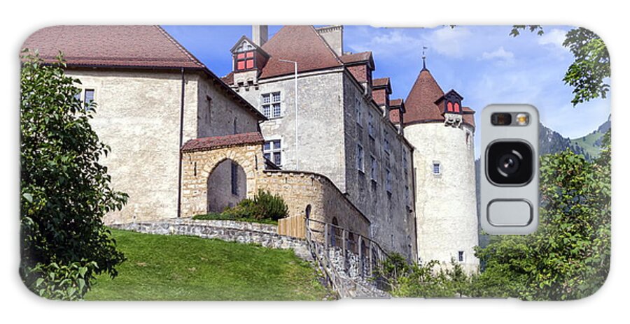 Castle Galaxy Case featuring the photograph Castle of Gruyeres, Fribourg, Switzerland by Elenarts - Elena Duvernay photo